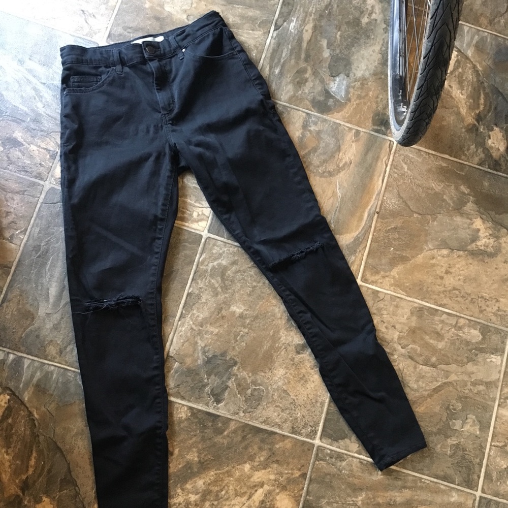 Topshop Leigh Moto Skinny Jeans